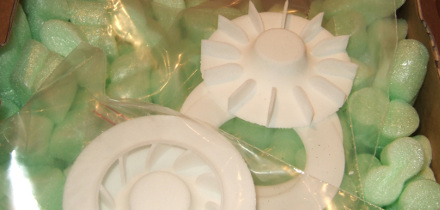 ventilator til fladskærm testmodel